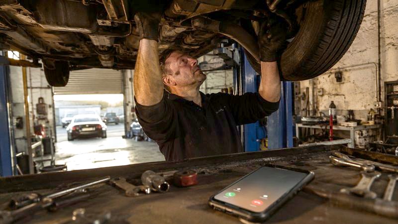 Garages and MOT centres: at work, unable to reach a ringing phone.